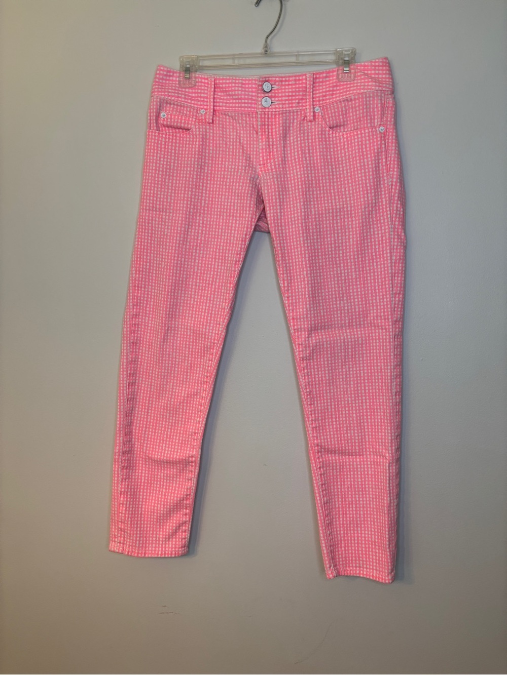 Lilly Pulitzer Pink and White Seersucker Pants